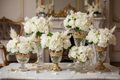 Bridgerton luxury glass vases with gold accents